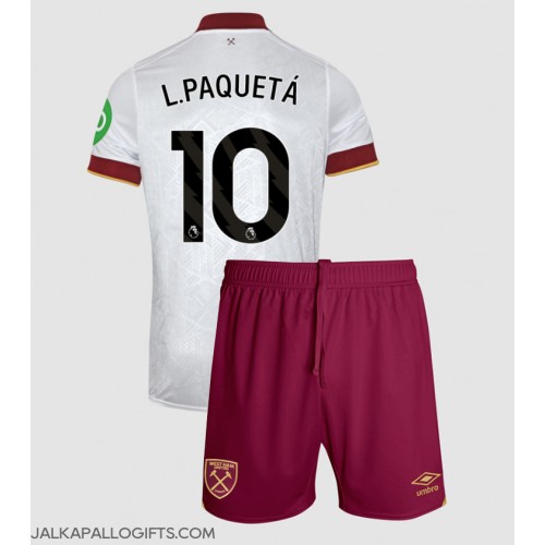 West Ham United Lucas Paqueta #10 Kolmas Peliasu Lasten 2024-25 Lyhythihainen (+ Lyhyet housut)